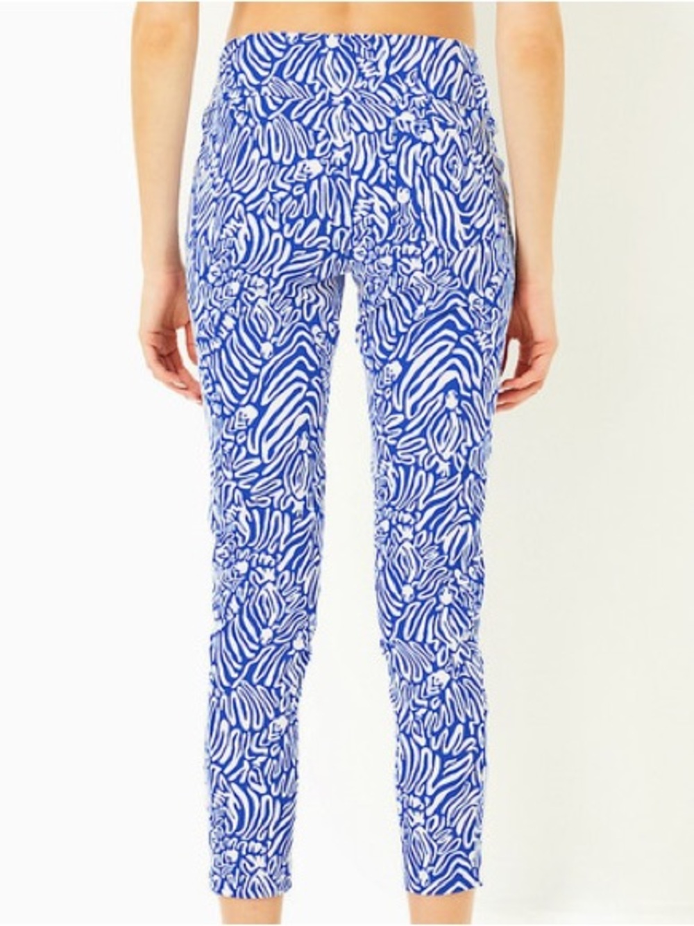 Lilly Pulitzer •‎ Luxletic Corso Pant Upf 50+ Martinique Blue Zee Bebe Golf 14 - Picture 2 of 9